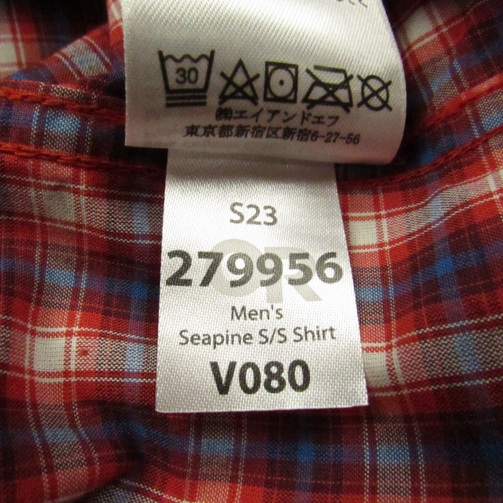 Outdoor Research Shirt Mens Extra Large XL Seapine Cranberry Plaid Short Sleeve‎ - Picture 13 of 16